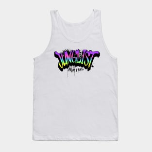 JUNGLIST  - Graffiti Spray Paint (black/pink/blue) Tank Top